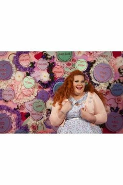 Voodoo Vixen Kim Love Heart Print Cardigan -Clorhing Shop kim love heart print cardigan voodoo vixen 3 300x