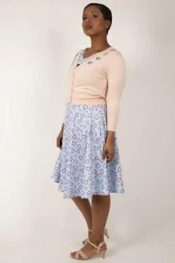 Voodoo Vixen Kim Love Heart Print Cardigan -Clorhing Shop kim love heart print cardigan voodoo vixen 5 300x