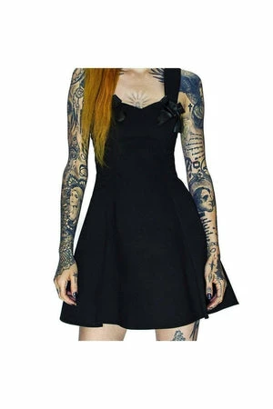 Dr Faust LBD Corset Fibre Little Black Mini Dress - Samantha 2 Dr Faust LBD Corset Fibre Little Black Mini Dress - Samantha - Image 2