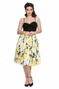 Banned Lemon Pleat Skirt