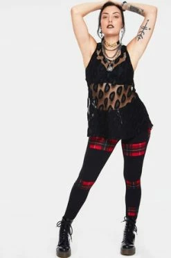 JAWBREAKER Leo Mesh Sleeveless Top -Clorhing Shop leo mesh sleeveless top jawbreaker 5 300x