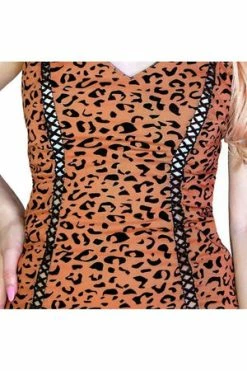 Dr Faust Leopard Animal Print Lace-Up Mini Dress - Robin -Clorhing Shop leopard animal print lace up mini dress robin dr faust 3 300x