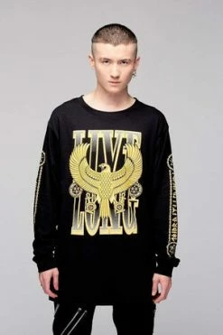 Long Clothing Live Long Eagle Unisex Long Sleeve T-Shirt -Clorhing Shop live long eagle unisex long sleeve t shirt long clothing 10 300x