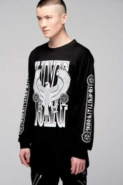 Long Clothing Live Long Eagle Unisex Long Sleeve T-Shirt -Clorhing Shop live long eagle unisex long sleeve t shirt long clothing 3 300x