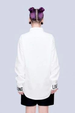 Long Clothing Live Long White Shirt - Unisex -Clorhing Shop live long white shirt unisex long clothing 4 300x