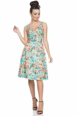 Voodoo Vixen Lizabeth Swing Summer Dress -Clorhing Shop lizabeth swing summer dress voodoo vixen 3 300x