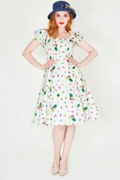 Voodoo Vixen Lola Fruit Print Flared Tea Dress -Clorhing Shop lola fruit print flared tea dress dra 8669 02.448 7a450306 8412 466a a159 572c6cfb55a2 300x