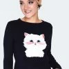 Voodoo Vixen Long Sleeve Kitty Sweater