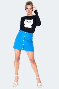 Voodoo Vixen Long Sleeve Kitty Sweater -Clorhing Shop long sleeve kitty sweater swa 6797 03.1457 300x