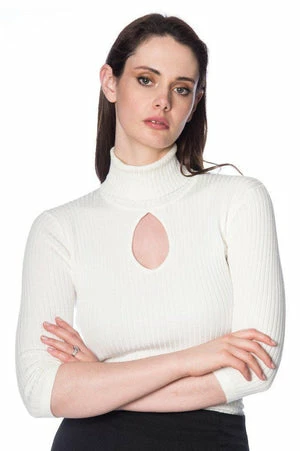 Banned Louise Ribbed Knit Polo 3 Banned Louise Ribbed Knit Polo - Image 3