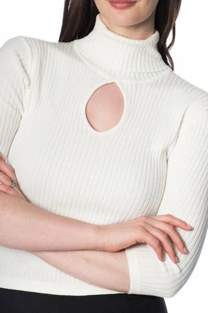 Banned Louise Ribbed Knit Polo 4 Banned Louise Ribbed Knit Polo - Image 4