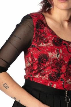 Banned Mad Dame Mesh Top -Clorhing Shop mad dame mesh top banned 4 300x