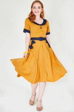 Voodoo Vixen Maryann Dress With Short Sleeves -Clorhing Shop maryann dress with short sleeves voodoo vixen 3 300x