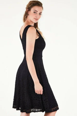Voodoo Vixen Maxine Black Lace Dress 2 Voodoo Vixen Maxine Black Lace Dress - Image 2