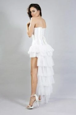 Burleska Maya Bustle Skirt In Net -Clorhing Shop maya bustle skirt in net burleska 5 300x