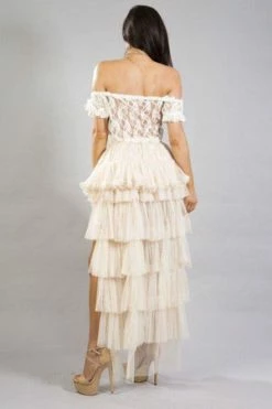 Burleska Maya Bustle Skirt In Net -Clorhing Shop maya bustle skirt in net burleska 7 300x