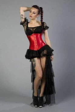 Burleska Maya Bustle Skirt In Net
