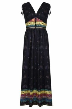 Voodoo Vixen Megan Fiesta Maxi Dress -Clorhing Shop megan fiesta maxi dress voodoo vixen 6 300x