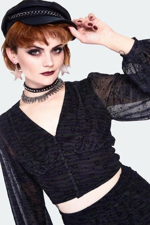 JAWBREAKER Mesh Green Zebra With Stars Long Sleeve 1 JAWBREAKER Mesh Green Zebra With Stars Long Sleeve