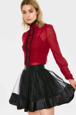 JAWBREAKER Mesh Mini Skirt -Clorhing Shop mesh mini skirt jawbreaker 3 300x