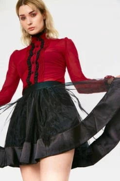 JAWBREAKER Mesh Mini Skirt -Clorhing Shop mesh mini skirt jawbreaker 4 300x