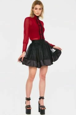 JAWBREAKER Mesh Mini Skirt -Clorhing Shop mesh mini skirt jawbreaker 7 300x