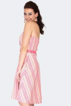 Voodoo Vixen Midge Multicolour Striped Halter Neck Dress 9 Voodoo Vixen Midge Multicolour Striped Halter Neck Dress -Clorhing Shop midge multicolour striped halter neck dress dra 9102 03.1689 300x