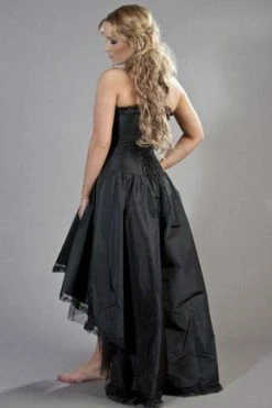 Burleska Monroe Corset Dress In Taffeta -Clorhing Shop monroe corset dress in taffeta burleska 4 300x