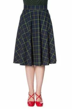 Banned Mrs Clause Pleated Skirt -Clorhing Shop mrs clause pleated skirt banned 7 300x