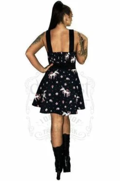 Dr Faust Not Your Typical Unicorn And Stars Black Mini Dress - Amelia 3 Dr Faust Not Your Typical Unicorn And Stars Black Mini Dress - Amelia -Clorhing Shop not your typical unicorn and stars black mini dress amelia dr faust 2 300x