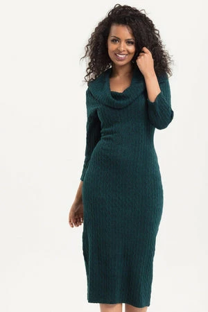 Voodoo Vixen Olivia Green Knit Fitted Dress 1 Voodoo Vixen Olivia Green Knit Fitted Dress