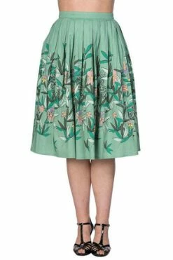 Banned Oriental Tiger Fit N Flare Skirt -Clorhing Shop oriental tiger fit n flare skirt banned 3 300x