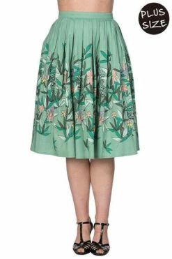 Banned Oriental Tiger Fit N Flare Skirt -Clorhing Shop oriental tiger fit n flare skirt banned 5 300x