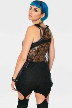 JAWBREAKER Ouiji Goth Vest Top -Clorhing Shop ouiji goth vest top jawbreaker 7 300x