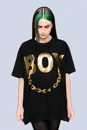 Long Clothing Oversize Boy Chain T-Shirt - Unisex 6 Long Clothing Oversize Boy Chain T-Shirt - Unisex - Image 6