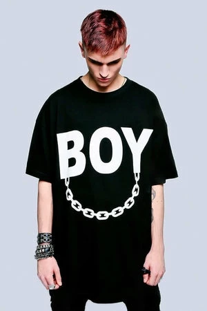 Long Clothing Oversize Boy Chain T-Shirt - Unisex 8 Long Clothing Oversize Boy Chain T-Shirt - Unisex - Image 8