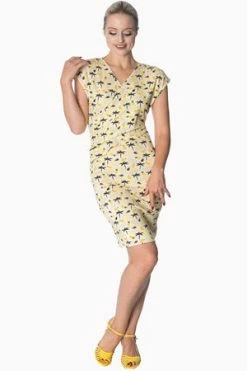 Banned Palm Shade Cross Over Dress -Clorhing Shop palm shade cross over dress banned 3 300x