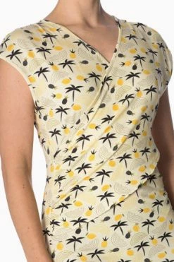 Banned Palm Shade Cross Over Dress -Clorhing Shop palm shade cross over dress banned 4 300x