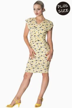 Banned Palm Shade Cross Over Dress -Clorhing Shop palm shade cross over dress banned 5 300x