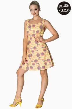 Banned Parasol Tabs Plus Size Sundress