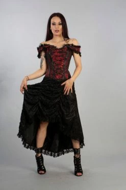 Burleska Passion Corset Dress In King Brocade -Clorhing Shop passion corset dress in king brocade burleska 3 300x