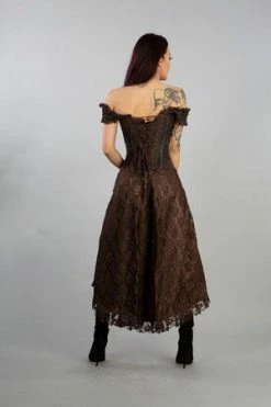 Burleska Passion Corset Dress In King Brocade -Clorhing Shop passion corset dress in king brocade burleska 6 300x