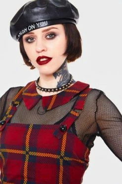 JAWBREAKER Passionate By Nature Plaid Overall Dress 7 JAWBREAKER Passionate By Nature Plaid Overall Dress -Clorhing Shop passionate by nature plaid overall dress jawbreaker 3 300x