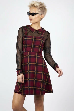JAWBREAKER Passionate By Nature Plaid Overall Dress 4 JAWBREAKER Passionate By Nature Plaid Overall Dress - Image 4
