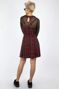 JAWBREAKER Passionate By Nature Plaid Overall Dress 9 JAWBREAKER Passionate By Nature Plaid Overall Dress -Clorhing Shop passionate by nature plaid overall dress jawbreaker 5 300x
