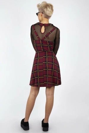 JAWBREAKER Passionate By Nature Plaid Overall Dress 5 JAWBREAKER Passionate By Nature Plaid Overall Dress - Image 5