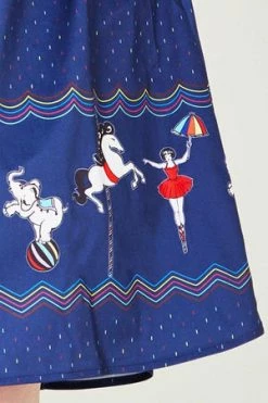 Voodoo Vixen Patricia Print Skirt With A Circus-themed Border -Clorhing Shop patricia print skirt with a circus themed border voodoo vixen 4 300x