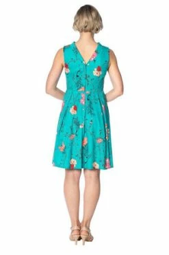 Banned Peacock Baroque Fit N Flare Dress -Clorhing Shop peacock baroque fit n flare dress banned 5 300x