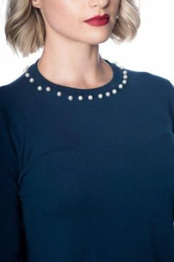 Banned Pearl Bow Jumper -Clorhing Shop pearl bow jumper banned 3 300x