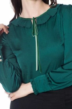 Banned Perfect Pleat Collar Top -Clorhing Shop perfect pleat collar top banned 4 300x